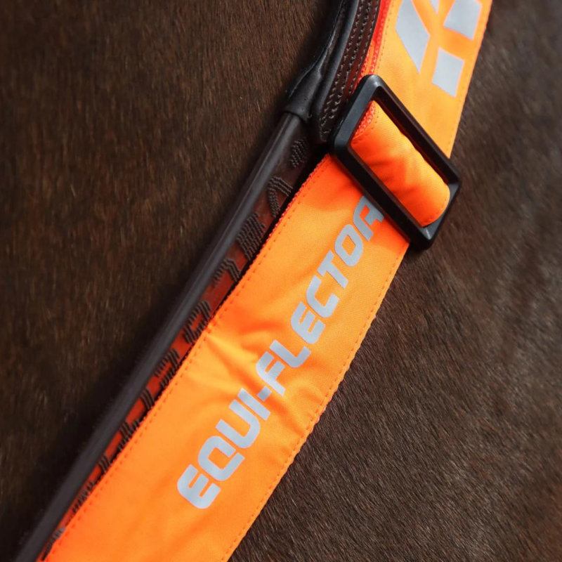 Shires Equi-Flector Breastplate - Orange-1